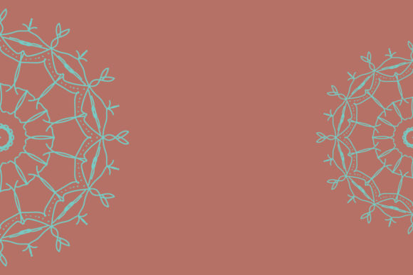 Asian Floral Mandala Background