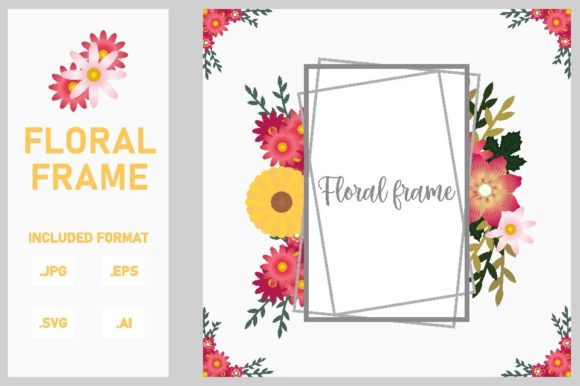 Beautiful Floral Frame for Invitation
