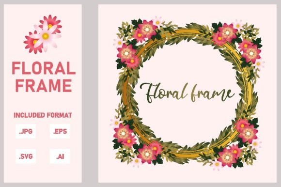 Creative Floral Frame Design