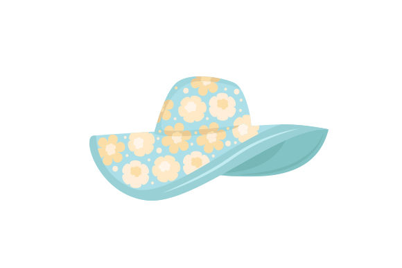 Floral Beach Hat