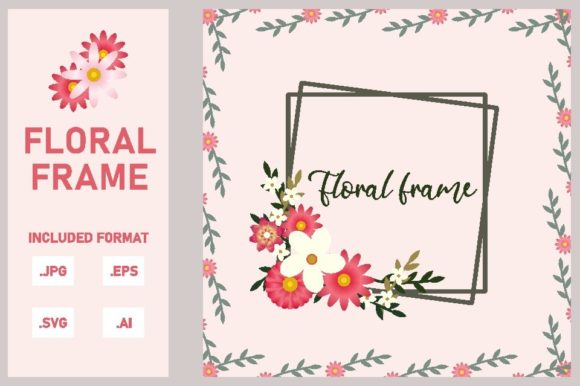 Floral Border Frame