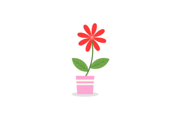 Floral Flat Collection Flowers