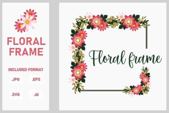 Floral Invitation Frame