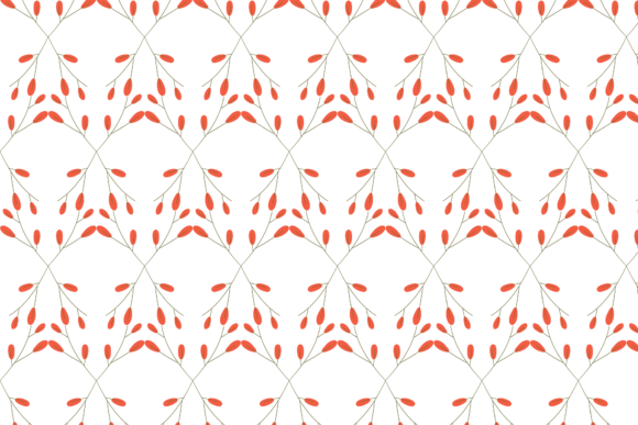 Floral Red Wallpaper Pattern