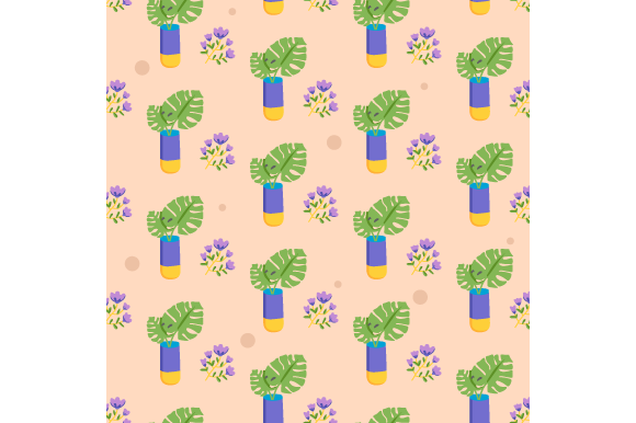 Floral Seamless Pattern Design Bg