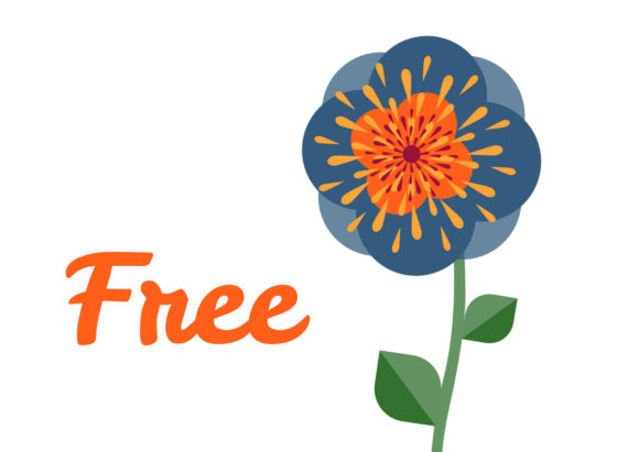 Free SVG Flower Cute Simple Boho Logo