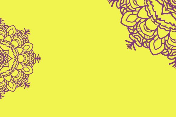 Mandala Arabic Floral Round Background
