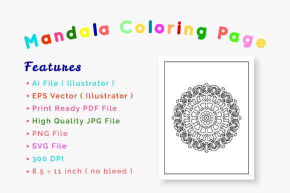 Mandala Coloring Pages Books for Kids