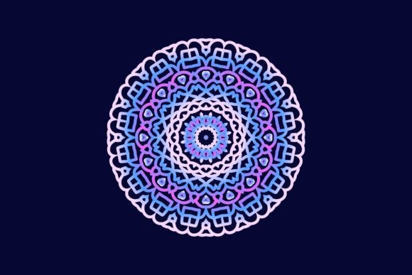 Mandala Purple Floral Style