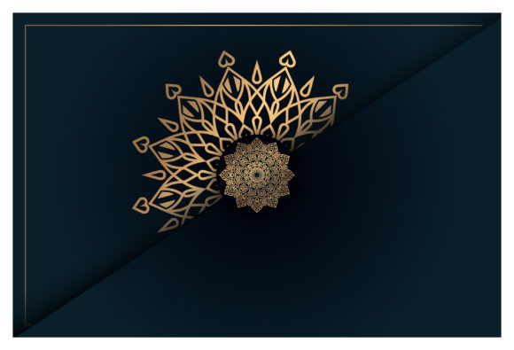 Round Gradient Mandala Background Vector