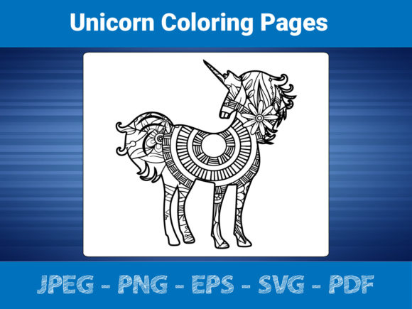 Unicorn Coloring Pages for Adult
