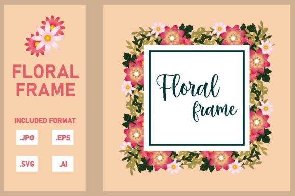Watercolor Floral Frame